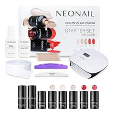 ‎Néonail NEONAIL De Luxe Starter Set Rozā, Sarkans, Bēšs