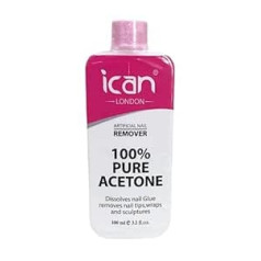 Ican London nagu lakas noņemšanas līdzeklis ar 100% tīru acetona UV želeju 100 ml