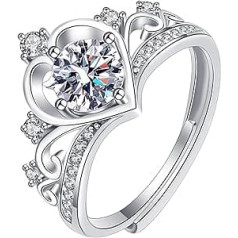 AVFORA Pcess Crown Heart g Love g g Crown Eternitys Zircon gs Coil g