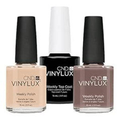 CND Vinylux Powder My Nose Plus Rubble Plus Top Coat 15 ml, iepakojumā 1 (1 x 45 ml)