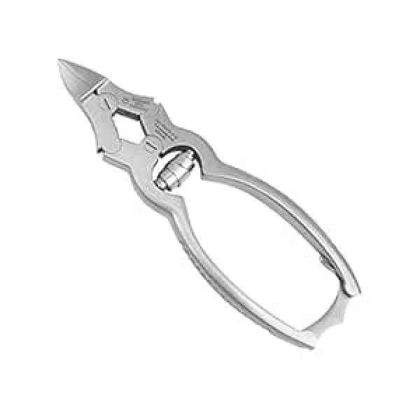 Masako Toenail Pliers with Double Joint, Translation Pliers, Curved Cutting Edge 16 cm/12 mm for Professional Foot Care Nail Clippers Strong