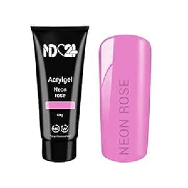 Nd24 Naildesign Acrylic Gel Tube – Neon Rose – 60 g