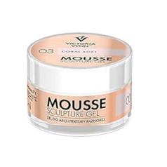 Victoria Vynn Mousse Sculpture Gel 50 ml kristāla stikls (Coral Soft 03)