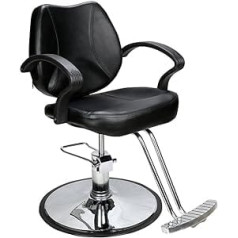 Barberpub Hairdressing Chair Steel One Size