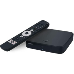 STRONG SRT 420 | Android TV Box | Smart TV jauninājums | DVB-T2 | 4K UHD izšķirtspēja | Google palīgs | HDTV uztveršana, izmantojot istabas vai āra antenu | Google Play veikals | Netflix, Prime Video, YouTube utt.