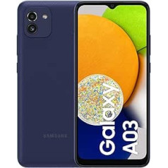 Samsung Galaxy A03 viedtālrunis 64 GB, 4 GB RAM, divas SIM kartes, zils