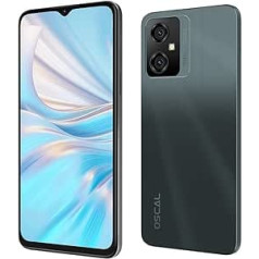 OSCAL C70 Android 12 mobilais tālrunis bez līguma, astoņkodolu 10 GB + 128 GB (2 TB TF paplašinājums), 50 MP + 8 MP kamera, 6,6 collu HD+ displejs, divu SIM kartu viedtālrunis, 5180 mAh akumulators, sejas atbloķēšanas pirkstu nospiedums