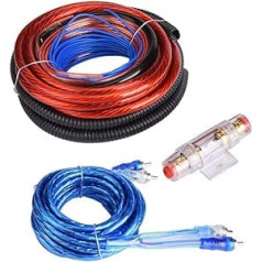 4 Guage 2800 W Car Audio Subwoofer Amplifier Speaker Installation Cable Kit Fuse Suit Universal for Most Cars