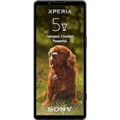 Sony Xperia 5 V (6,1 colla, 21:9, HDR OLED 120 Hz, nākamās paaudzes sensors un ZEISS, 3,5 mm ligzda, IP65/68) melns