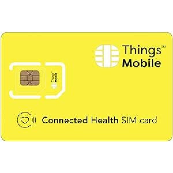 Connected Health — Things Mobile SIM karte ar pārklājumu visā pasaulē un GSM/2G/3G/4G LTE vairāku operatoru tīklu — bez negatīvām un konkurences priekšrocībām ar €10 iesk. kredītkarte.