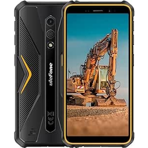 Ulefone Android 13 4G āra viedtālrunis, Armor X12 - 6GB + 32GB, 5,45 collu IP68 IP69K robusts mobilais tālrunis bez līguma, divu SIM karšu + SD 3 kartes slots, 13MP zemūdens kamera, cimdu režīms, GPS NFC