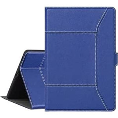 Derwere futrālis Samsung Galaxy Tab S6 Lite 2022, Folio daudzleņķa statīva aizsargvāciņš Samsung Tablet S6 Lite ar pildspalvas turētāju, zils