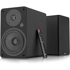 VULKKANO A5 ARC aktīvais skaļrunis ar 5,25 collu zemfrekvences skaļruni, Bluetooth 5.0, HDMI ARC, optiskais, RCA, USB, ar zemfrekvences skaļruņa izeju, HiFi plaukta skaļrunis ar elegantu dizainu