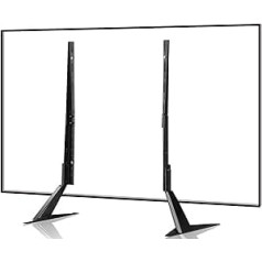 suptek ML1760 universāls televizora statīvs 22-65 collu televizoram LCD LED plakanam un izliektam, statīvs TV pēdas VESA 75 x 75 mm līdz 800 x 400 mm līdz 50 kg