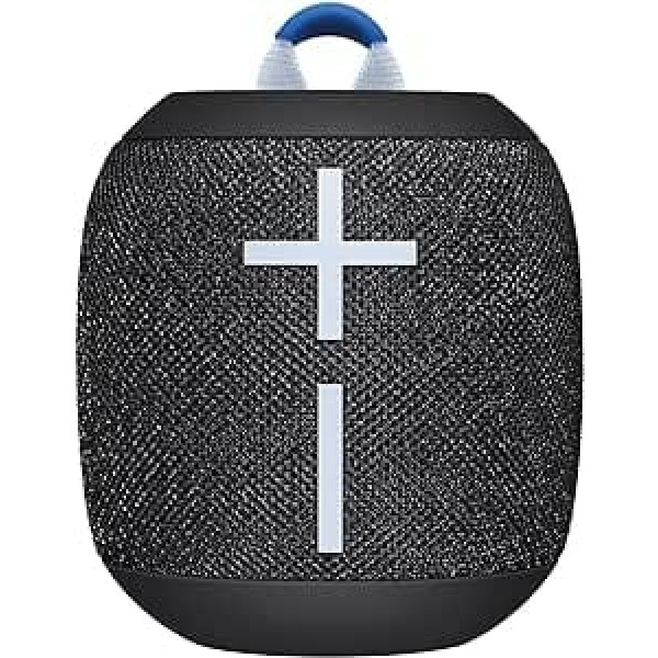 Ultimate Ears WONDERBOOM 3 pārnēsājams Bluetooth skaļrunis, bagātīgs bass, 360 grādu skaņa, ūdensizturīgs, putekļu necaurlaidīgs IP67, peldošs, 40 m diapazons — melns