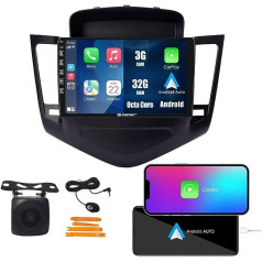 Android 10 automašīnas radio automašīnas navigācijas sistēma stereo multivides atskaņotājs GPS radio 2.5D skārienekrāns, kas paredzēts Chevrolet Cruze 2009-2015