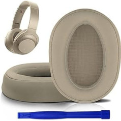 SOULWIT profesionālo ausu spilventiņu nomaiņa Sony WH-H900N (H.Ear on 2 Wireless) un MDR 100ABN (H.Ear on Wireless) austiņām zelta krāsā