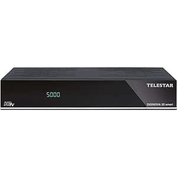 Telestar DIGINOVA 25 smart (uztvērējs, HD, DVB-S un DVB-T, USB PVR funkcija, Amazon Alexa, Unicable, Smart Home)