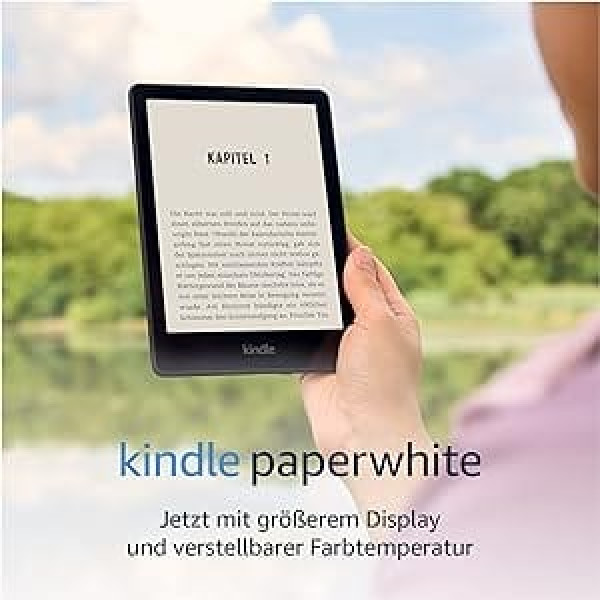 Kindle Paperwhite (16 GB) — tagad ar 6,8 collu displeju un regulējamu krāsu temperatūru — bez reklāmām