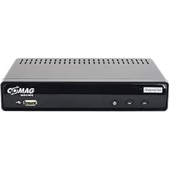 Comag SL65T2 FullHD HEVC DVBT/T2 uztvērējs (H.265, HDTV, HDMI, Irdeto piekļuves sistēma, Freenet TV, multivides atskaņotājs, PVR gatavs, USB 2.0, 12 V) Melns