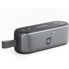 soundcore Motion 100 Portable Speaker, Bluetooth Speaker with Wireless Hi-Res, 2 Full Range Drivers for Stereo, Ultra Mobile Design for Outdoor, Adjustable EQ, Powerful Bass & IPX7