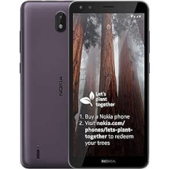 Nokia C01 Plus UK 5,45 collu Android (Go Edition) viedtālrunis (purpursarkans) bez SIM bloķēšanas ar 1 GB RAM un 16 GB atmiņas ietilpību (divās SIM kartes)