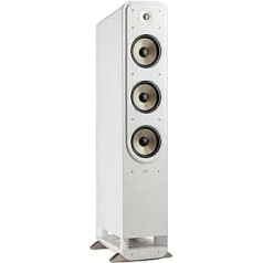 Polk Audio Signature Elite ES60 augstas izšķirtspējas HiFi grīdas skaļrunis mājas kinozālei, augstas izšķirtspējas sertificēts, saderīgs ar Dolby Atmos un DTS:X (piece), balts