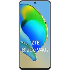 ZTE viedtālruņa Blade V40 S 4G (16,94 cm (6,67 collas) FHD+ displejs, 4G LTE, 4 GB RAM un 128 GB iekšējā atmiņa, 50 MP galvenā kamera un 16 MP priekšējā kamera, divas SIM kartes, Android 12) melns, 123404101007