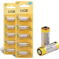 LiCB 10 x 23A 12V sārma baterijas
