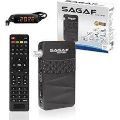 LEYF & Sagaf SUD-0507 mini satelīta uztvērējs DVB-S2 Full HD 1080p digitālais uztvērējs (HDTV, Scart, USB)