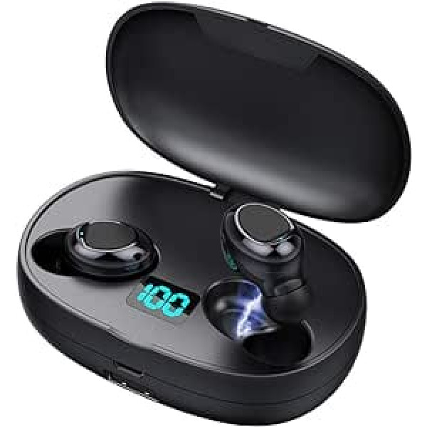 Bluetooth austiņas In-Ear Bezvadu austiņas 50 stundu atskaņošanas laiks DSP trokšņu slāpēšanas HiFi stereo skaļuma kontrole IPX5 sporta austiņas Bluetooth 5.0 ar HD mikrofonu