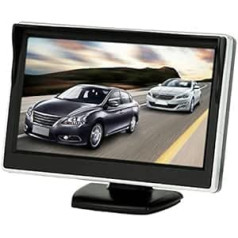 BW automātiskais monitors, 12,7 cm (5 Zoll), HD 800 x 480, Farbe TFT LCD, klein, Rückfahrmonitor, Parkhilfe, Rückfahrkamera, for DVD VCD Rückseite kamera