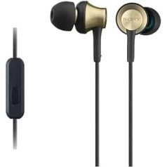 Sony MDR-EX650APT In-Ear-Kopfhörer, Messinggehäuse, Austiņas, Mikrofons, Austiņas, zelta