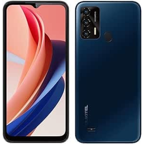 OUKITEL Android 12 viedtālrunis bez līguma C31 Pro, 4GB + 64GB, Dual SIM + SD (3 karšu sloti), Helio P22 Qcta-Core lēts mobilais tālrunis, 5150 mAh akumulators, 6,52 collu HD+, 5MP + 13MP kamera,