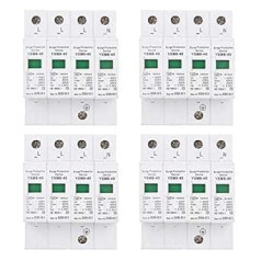 Keenso House Surge Protector 4P 40KA Home Surge Protection Surge Protector Pārsprieguma aizsargs aizsardzībai pret pārsprieguma (4 pakojumā)