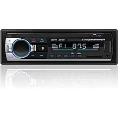 Andven automašīnas radio Bluetooth, automašīnas FM radio atbalstīts brīvroku komplekts un tālvadības pults, MP3 multivides atskaņotājs ar USB/SD/AUX