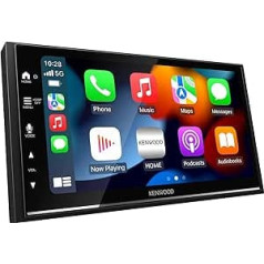 KENWOOD DMX7722DABS digitālās multivides AV uztvērējs ar bezvadu CarPlay un Android Car (4 x 50 W, DAB+/FM, BT, 3 priekšizvades 2,5 V, USB, iPod/iPhone vadība)