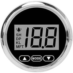 Digital Depth Gauge Depth Gauge 100M/110Yd Max Depth with White Backlight for Small and Medium Boats for Yachts Fishing Boats