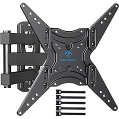 TV Wall Mount, Swivelling / Tilting, for 23 - 55 Inch Flat and Curved Televisions or Monitors up to 40 kg, Max. VESA 400 x 400 mm