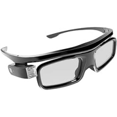 BYINTEK uzlādējamās 3D brilles DLP 3D projektoram UFO P20 R19 U70 Pro, DLP-Link Active Shutter Īsti 3D šokējoši, lieliski piemēroti 3D filmām un spēlēm