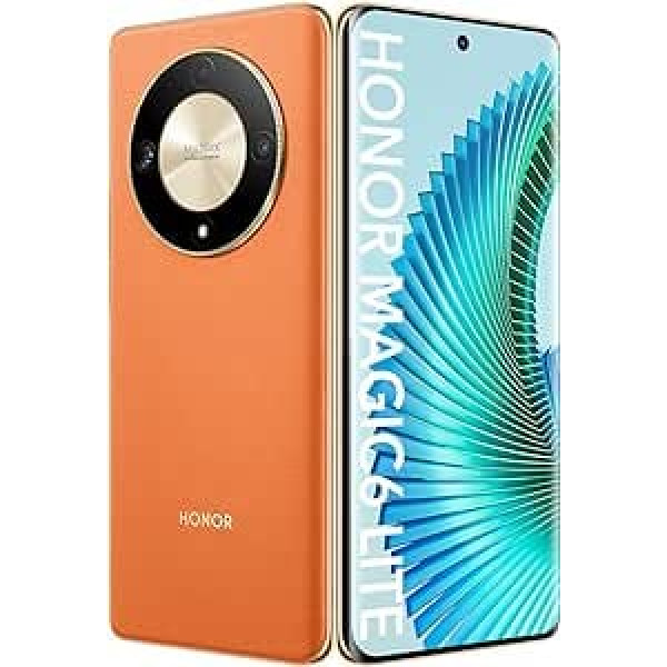 HONOR Magic6 Lite 5G Smartphone 8+256GB, 120Hz 6.78 Inch AMOLED, 108MP Triple Rear Camera, Android 13, Dual SIM, Google Play, NFC, Orange