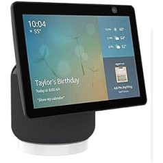 Amazon Echo Show 10 turētājam, kronšteina piederumi ar integrētu kabeļu pārvaldību, Echo Show 10 statīvs, bez kalšanas, nav nepieciešamas skrūves, skaļruņu piederumu statīvs (Echo Show 10, melns) JS10