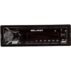 Belson BS-1502 MP3 automašīnas radio ar FM/AM bez mehānikas, CD ar USB un SD karšu lasītāju, melns