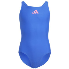 Adidas 3 Bars Sol ST meiteņu peldkostīms IQ3973 / 152 cm / zils