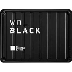 WD_Black P10 spēļu disks 2 TB ārējais spēļu cietais disks mobilais un izturīgs cietais disks konsolei un personālajam datoram Veikals līdz 125 spēlēm melnā krāsā