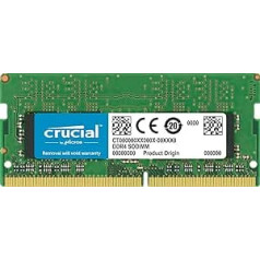 Izšķirošais 8GB DDR4 2666 MT/s (PC4-21300) CL19 SR SODIMM 260 kontaktu atmiņas modulis operētājsistēmai Mac CT8G4S266M