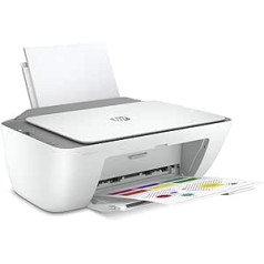 HP DeskJet 2720 daudzfunkcionāls printeris (tūlītēja tinte, printeris, skeneris, kopētājs, Wi-Fi, gaisa nospiedums) ar iekļautu 2 izmēģinājuma mēnešu tūlītēju tinti, pelēks