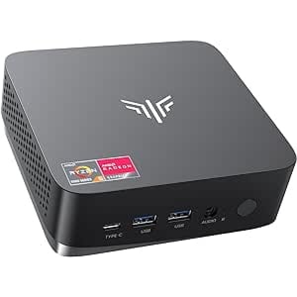 NiPoGi Mini PC AMD Ryzen 5 5675U (līdz 4,3 GHz) mazs dators, 32 GB RAM (divkanālu) 1024 GB (1 TB) SSD mini datora galddators ar WiFi 6/BT5.2 birojam/mazumtirdzniecībai/spēlētājiem