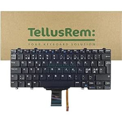 TellusRem Scandinavian replacement keyboard - Nordic backlight for Dell Latitude E7250. Latitude E5250, Latitude E5270