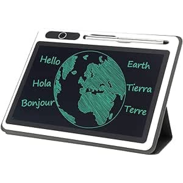 10 Inch LCD Tablet Hand Painting Tool for Electronic Notepads Guaranteed Quality High-Tech Laminating Technology for Daily Use (Black (with Leather Case))